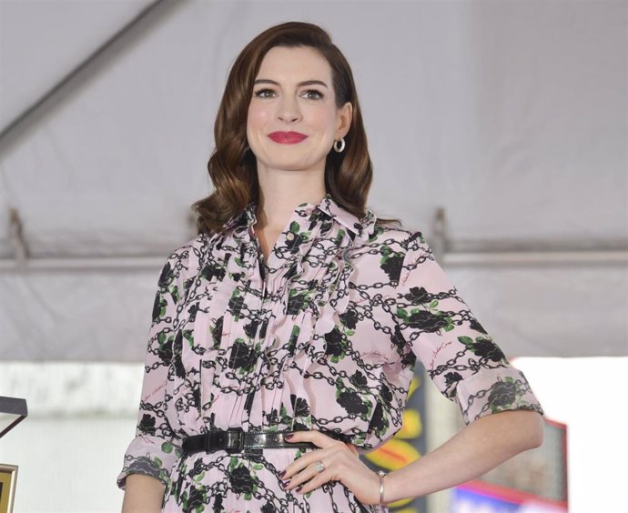Anne Hathaway Honored With Star On The Hollywood Walk Of Fame