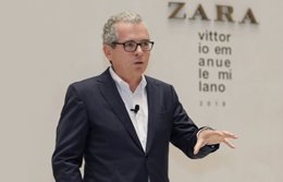 El presidente de Inditex, Pablo Isla, en Milán