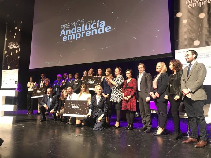 Entrega de los Premios Andalucía Emprende en Málaga.