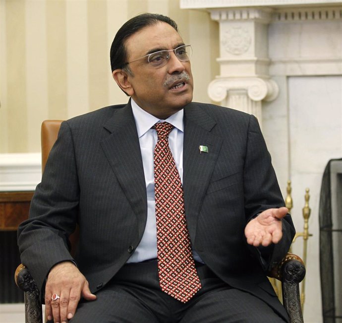 Imagen de archivo del ex presidente de Pakistán, Asif Alí Zardari.