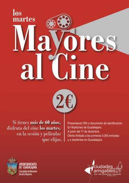 Ndp Ayto Guadalajara El Ayuntamiento De Guadalajara Pone En Marcha El Programa De Envejecimiento Activo Mayores Al Cine