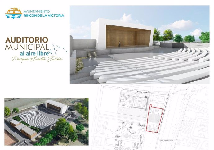Imagen del futuro auditorio municipal al aire libre de Rincón de la Victoria (Málaga)