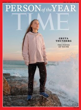Clima.- La revista 'Time' nombra Persona del Año a Greta Thunberg, la más joven 