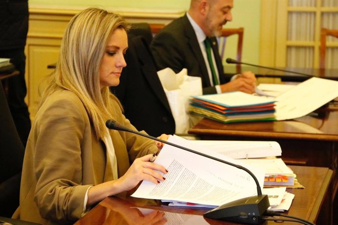 La portaveu adjunta de Cs, Patricia Guasp, en comissió parlamentria.