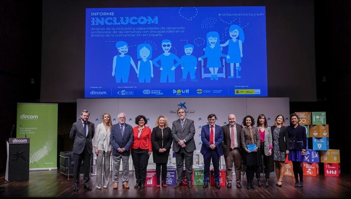 Presentación del Informe Inclucom: análisis de la inclusión y capacidades de desarrollo profesional de las personas con discapacidad en el ámbito de la comunicación en España.