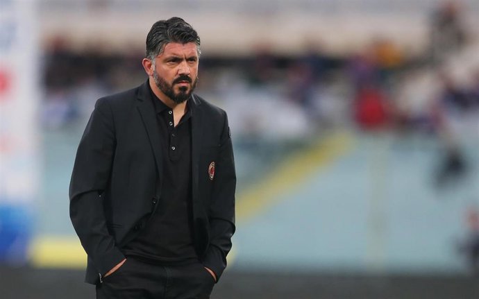 Gennaro Gattuso, en su etapa como entrenador del AC Milan.