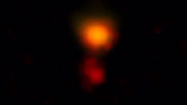 Imagen directa de la galaxia MAMBO-9 tomada por el telescopio ALMA