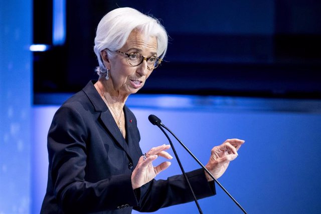 04 November 2019, Berlin: Christine Lagarde, President of the European Central Bank (ECB), speaks at the Night 2019 Gala of the Association of German Magazine Publishers (VDZ), 