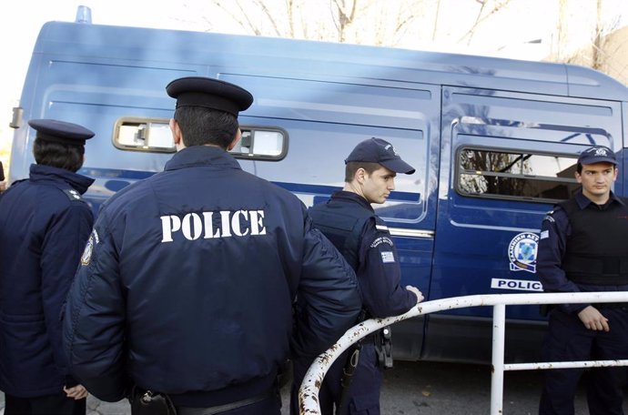 Agentes de Policía en Grecia