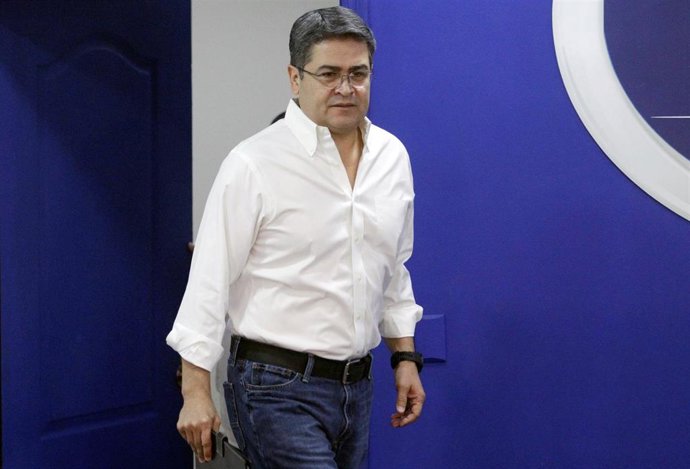 El presidente de Honduras, Juan Orlando Hernández