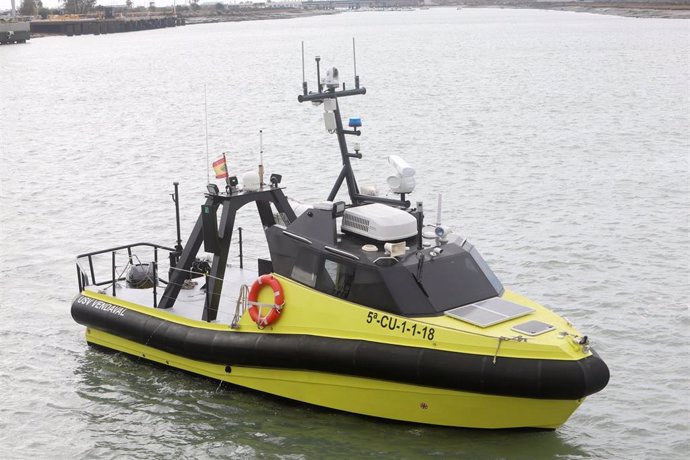 Primer barco con capacidad autónoma en España, bautizado como 'USV Vendaval'