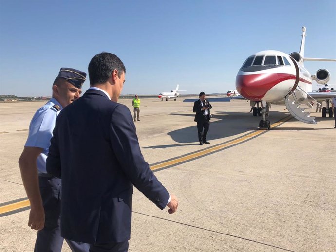 El presidente del Gobierno, Pedro Sánchez, momentos antes de viajar a Francia en junio de 2018
