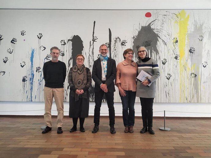 Jordi Clavero, Snia Villegas, Marko Daniel, Teresa Montaner y Martina Mill de la Fundació Joan Miró