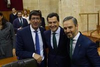Moreno afirma que el Presupuesto de 2020 dota de "mucha estabilidad" presupuestaria, económica y política a Andalucía