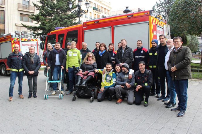 Tres albaceteños asociados a Amiab se aventuran en el reto 'I Trekking Inclusivo Invernal, Everest 2020'