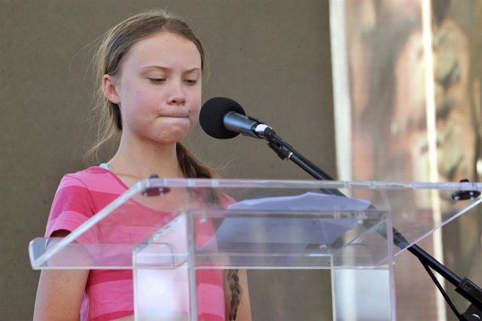September 20, 2019, New York, New York, United States: Thousands took part in a global climate strike and march in New York City. They joined 16 year old Swedish activist Greta Thunberg who delivered a powerful speech before an estimated 250,000 marcher