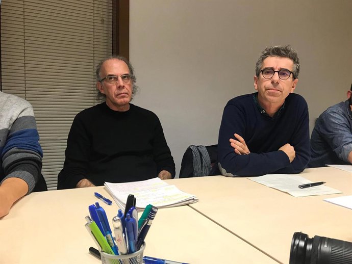 El director de l'Institut d'estudis regionals i metropolitans de Barcelona (Iermb), Ricard Gom, i el vicepresident de Planificació Estratgica de l'rea Metropolitana de Barcelona (AMB) i regidor de Presidncia de Barcelona, Jordi Martí.