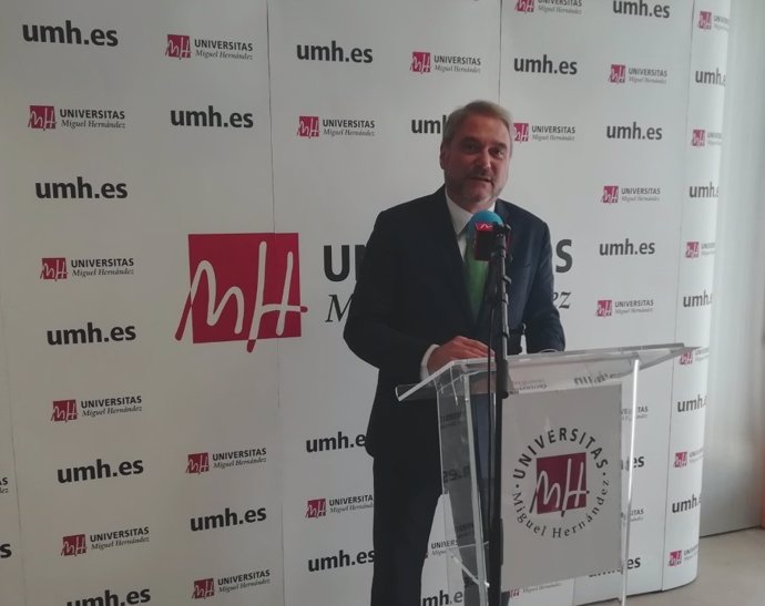 Juan José Ruiz, rector de la UMH, este jueves.