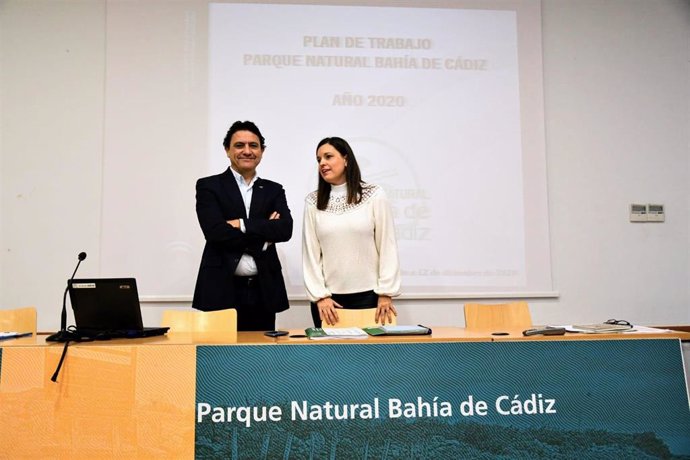 Daniel Sánchez, en la sesión de la junta rectora del Parque Natural de la Bahía de Cádiz