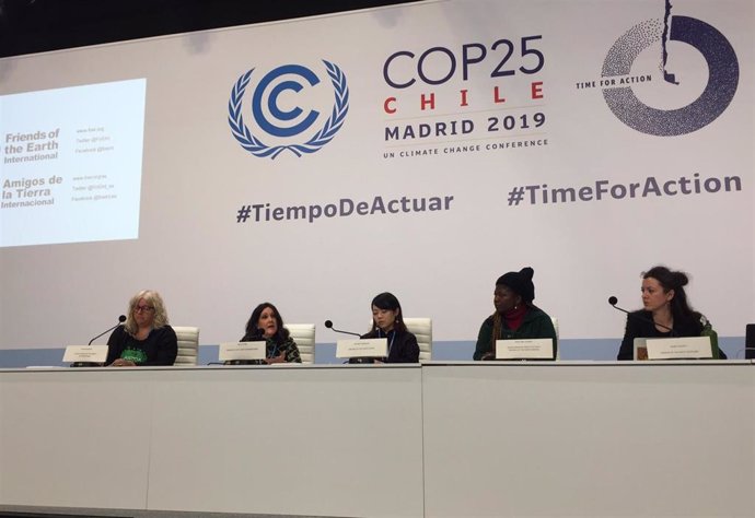 Rueda de prensa de Amigos de la Tierra en la COP25