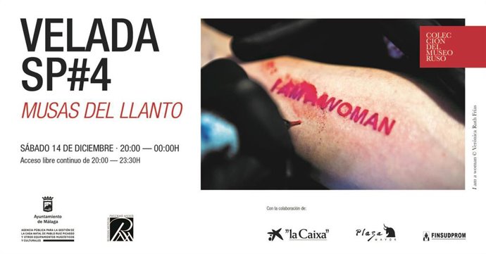 Cartel de la 'Velada SP #4' en el Museo Ruso de Málaga