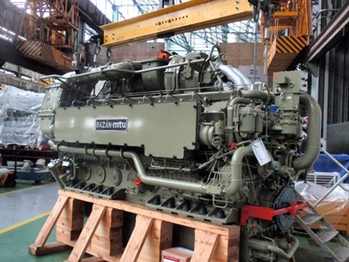 Imagen de uno de los motores que serán sometidos a mantenimiento