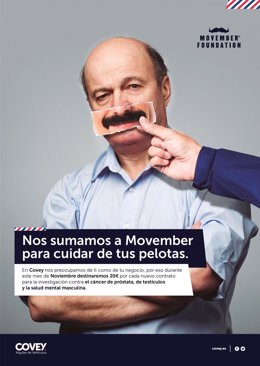 Covey Alquiler recauda 2.500 euros para Fundación 'Movember', que sensibiliza contra el cáncer de próstata y testicular