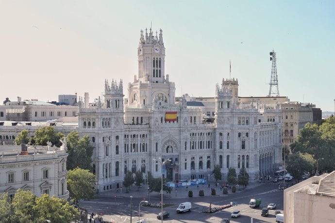 Edificio del Palacio de Correos de Madrid, sede del ayuntamiento de la capital.
