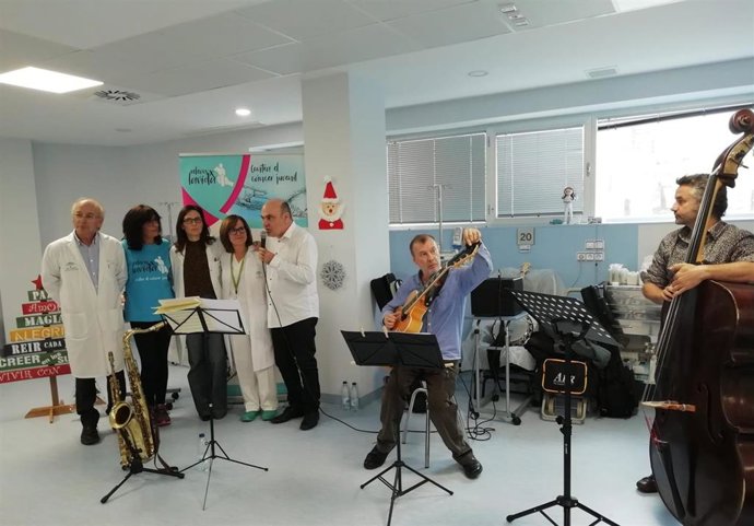 Imagen del concierto de jazz en el Hospital Universitario Virgen de las Nieves