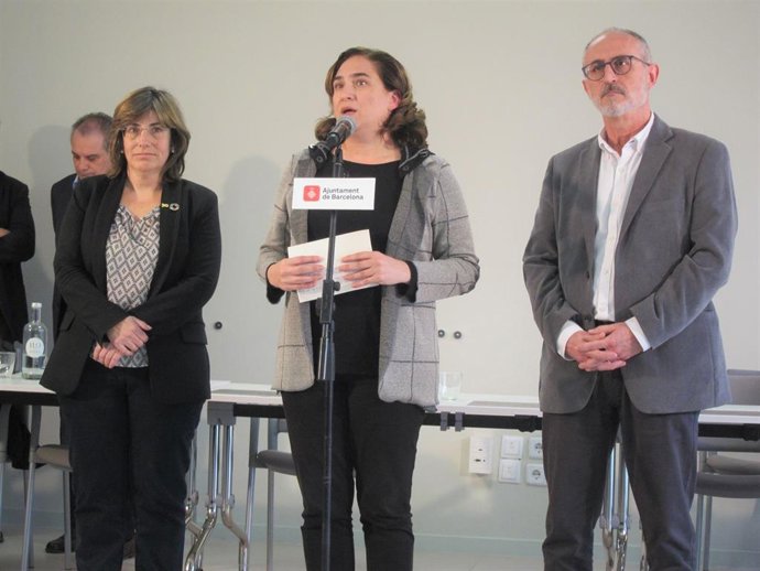 Merc Rius, Ada Colau Y Josep Monrs