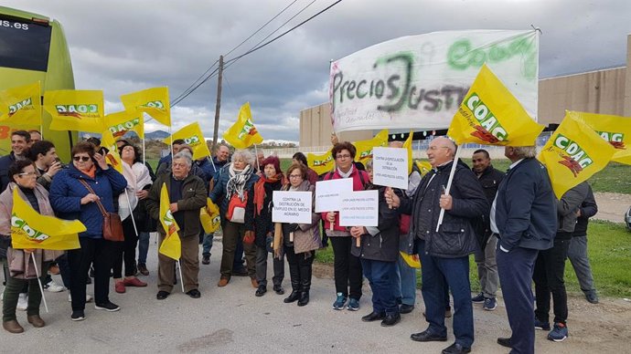 Málaga.- Agricultores de frutas y hortalizas protestan contra los precios y pide