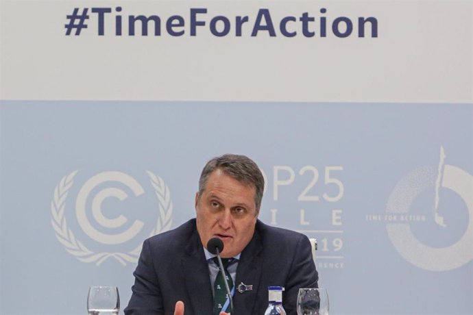 El coordinador de la Presidencia de la COP25, Andrés Landerretche, ofrece una rueda de prensa 