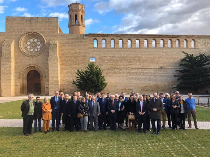 Aliaga en la reunión de las comunidades aragonesas en el exterior