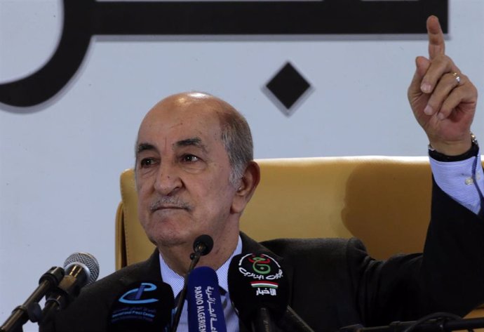 El presidente electo de Argelia, Abdelmayid Tebune