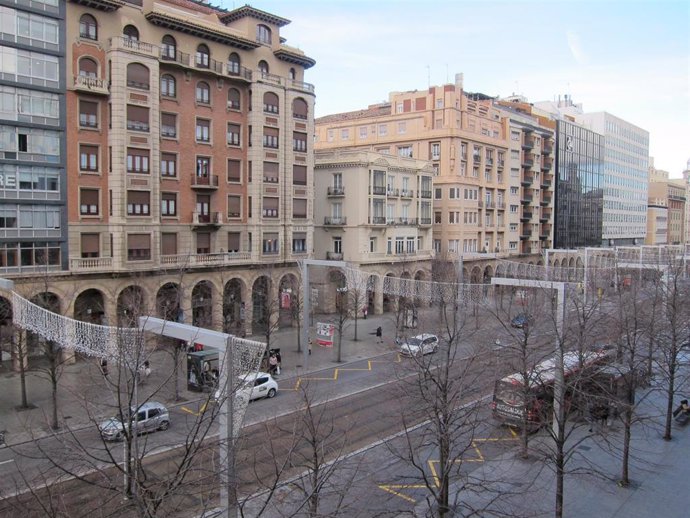 Paseo de la Independencia de Zaragoza.