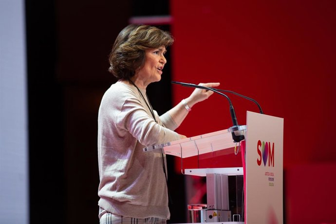La vicepresidenta del Govern central en funcions, Carmen Calvo