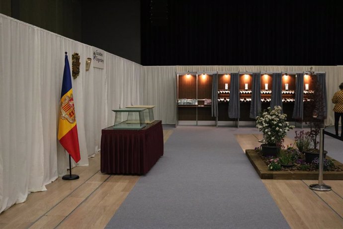 Una de les taules electorals de les eleccions generals andorranes celebrades l'abril passat