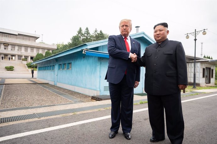 Donald J. Trump i Kim Jong-un a Corea del Nord, 30 de juny del 2019 (Shealah Craighead/White House/Contacte)