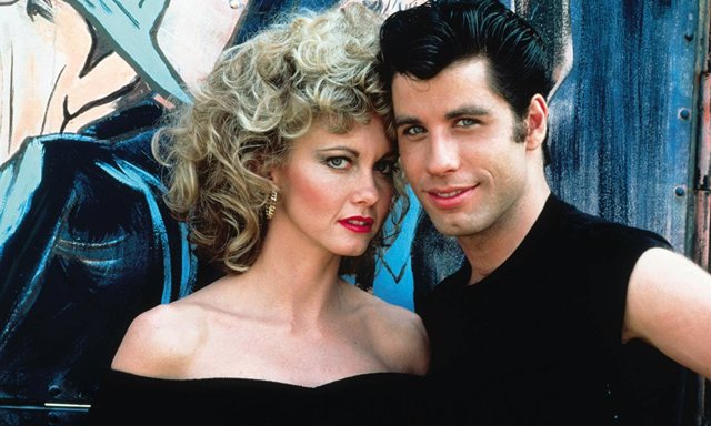 Olivia Newton-John y John Travolta en Grease