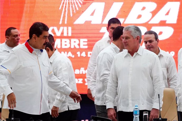 Miguel Díaz-Canel y Nicolás Maduro en La Habana