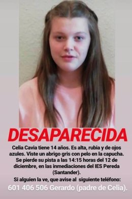 La menor desaparecida