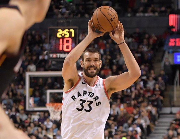 Marc Gasol jugando con Toronto Raptors