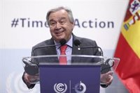 COP25.- El secretario general de la ONU, Antònio Guterres, se muestra "decepcionado" con los resultados de la Cumbre