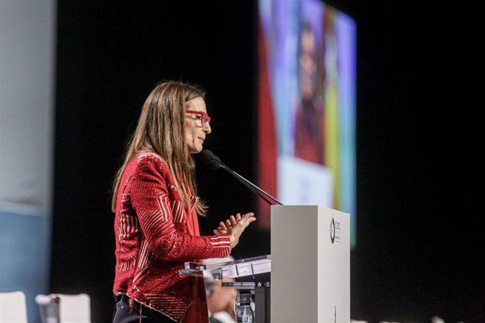 La presidenta de la Cumbre del Clima, la chilena Carolina Schmidt en la nueva jornada en la Cumbre del Clima, en Madrid a 15 de diciembre de 2019