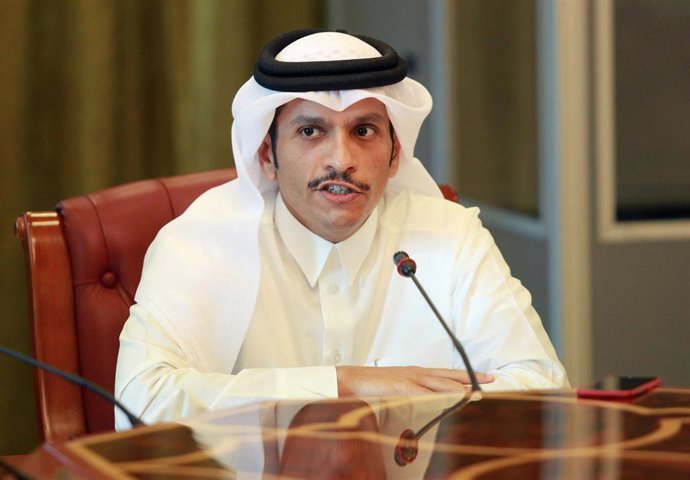 El ministro de Asuntos Exteriores de Qatar, el jeque Mohamed bin Abdulrahman al Zani
