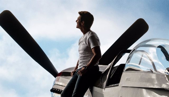 Tom Cruise en el póster de Top Gun: Maverick