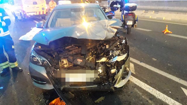 Accidente en la carretera de Ocaña de Alicante