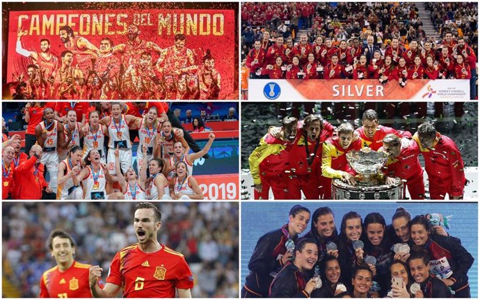 Grandes éxitos del deporte español de selecciones en 2019