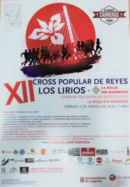 El Cross Popular de Reyes de Los Lirios, que abrirá el día 4 de enero el Circuito de Carreras de Logroño, dedicará su recaudación a la asociación La Rioja Sin Barreras.