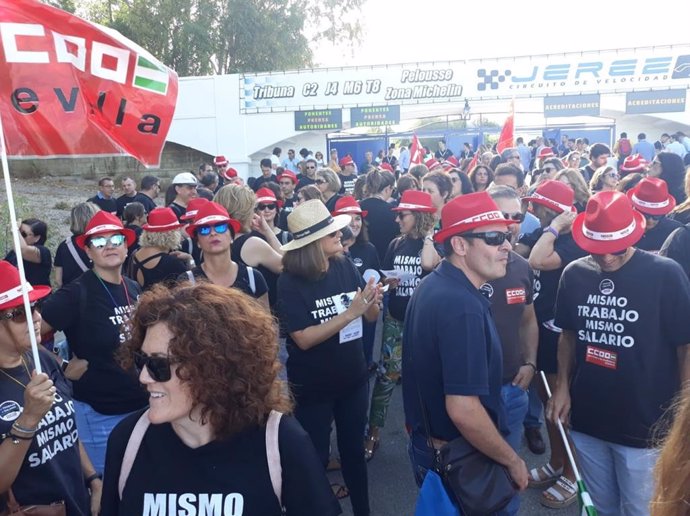 Protestas de Andalucía Emprende de CCOO